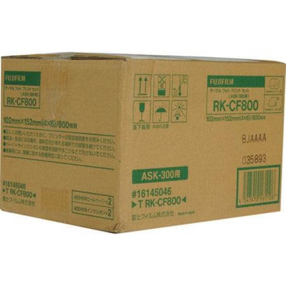 Fuji ASK-300 4 x 6 inch Media Bundle - 800 prints RK-CF800